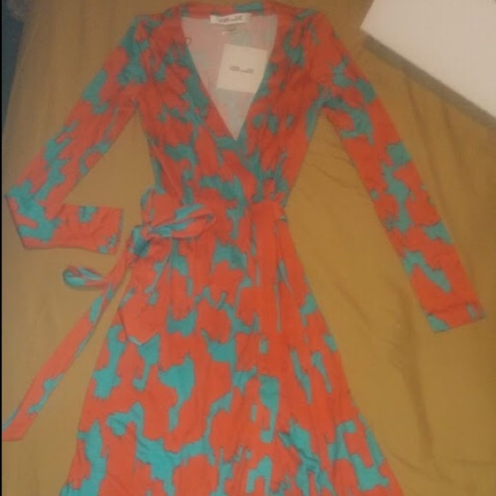 Diane Von Furstenberg - Julian Wrap Jersey- size 0